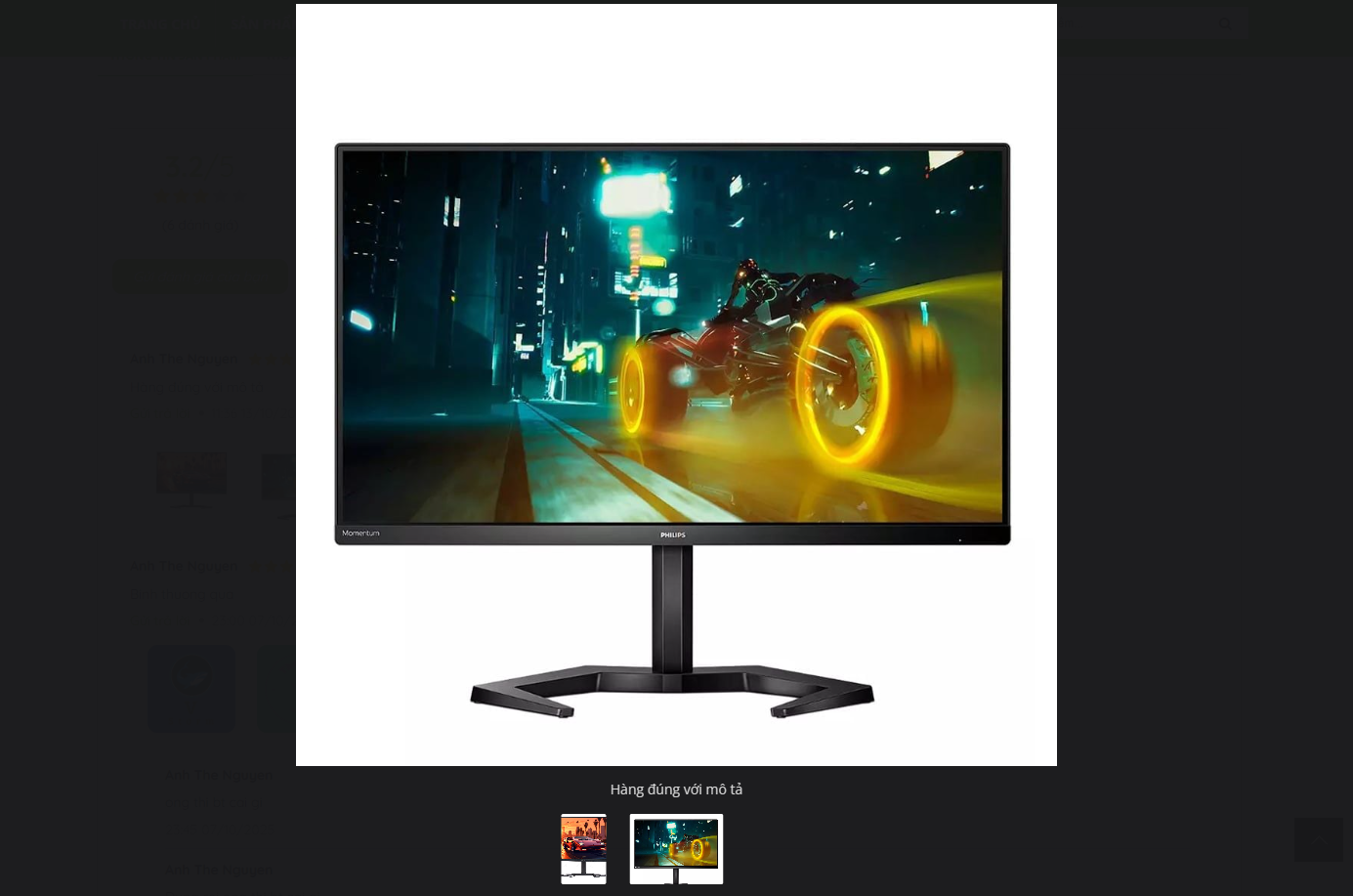 Hiện thị chi tiết hình ảnh đánh giá sản phẩm